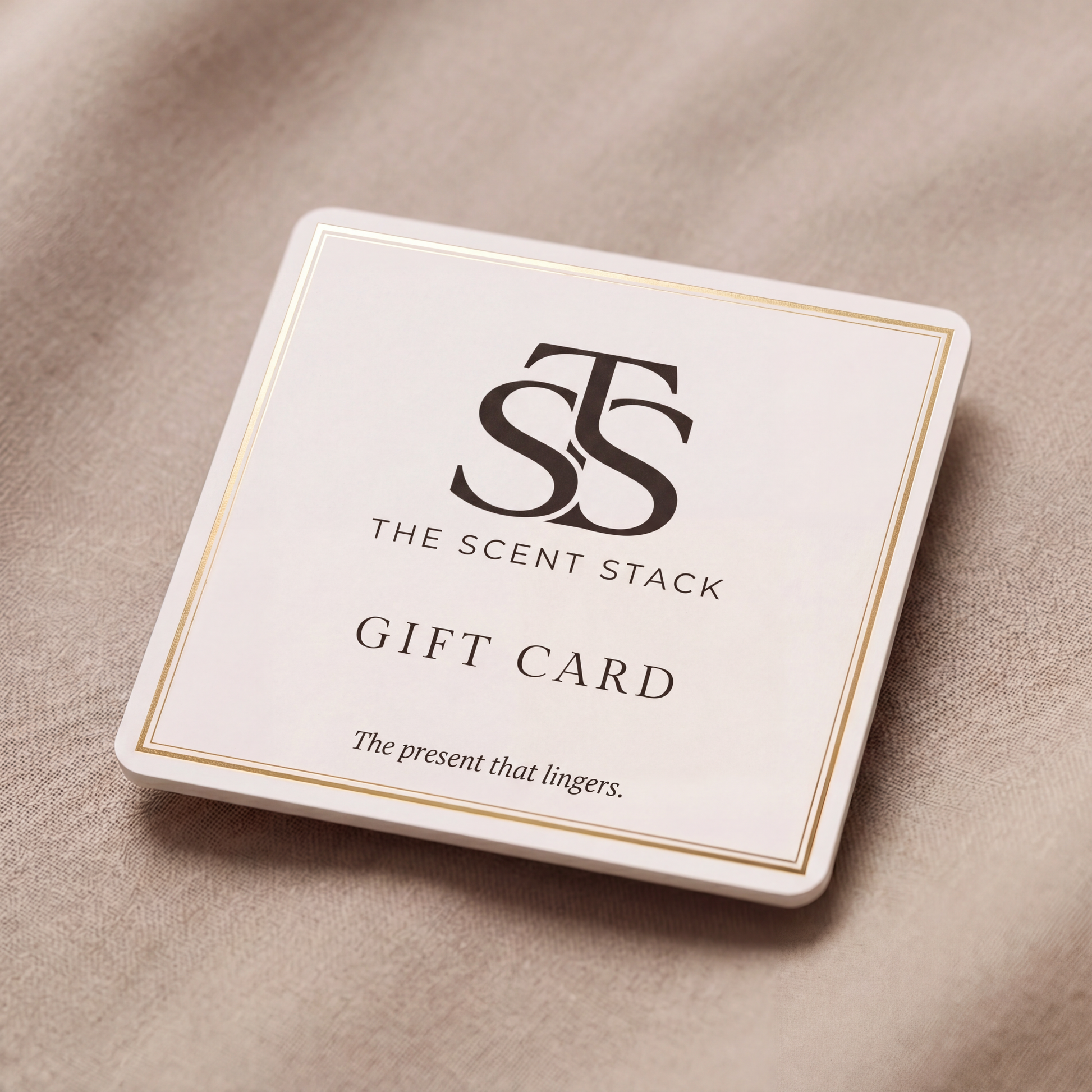 The Scent Stack gift card — the present that lingers
