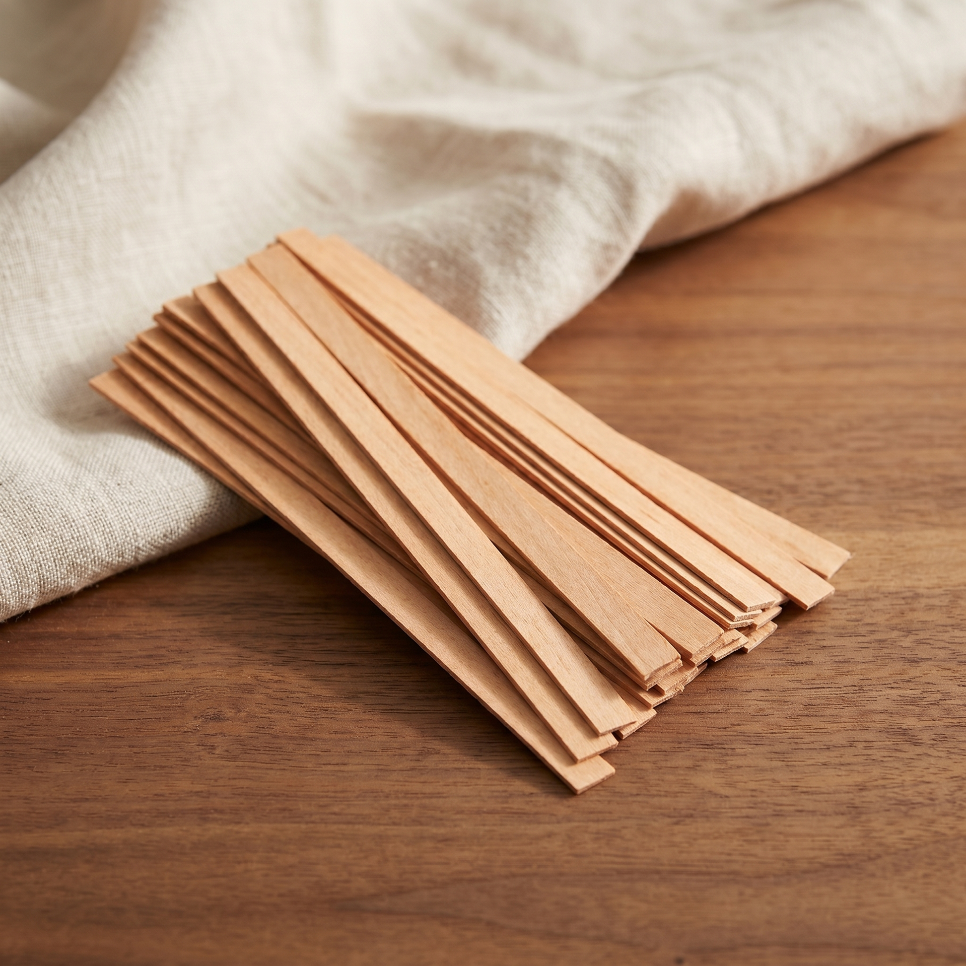 Wooden wicks for sand-wax candles — pack of 30